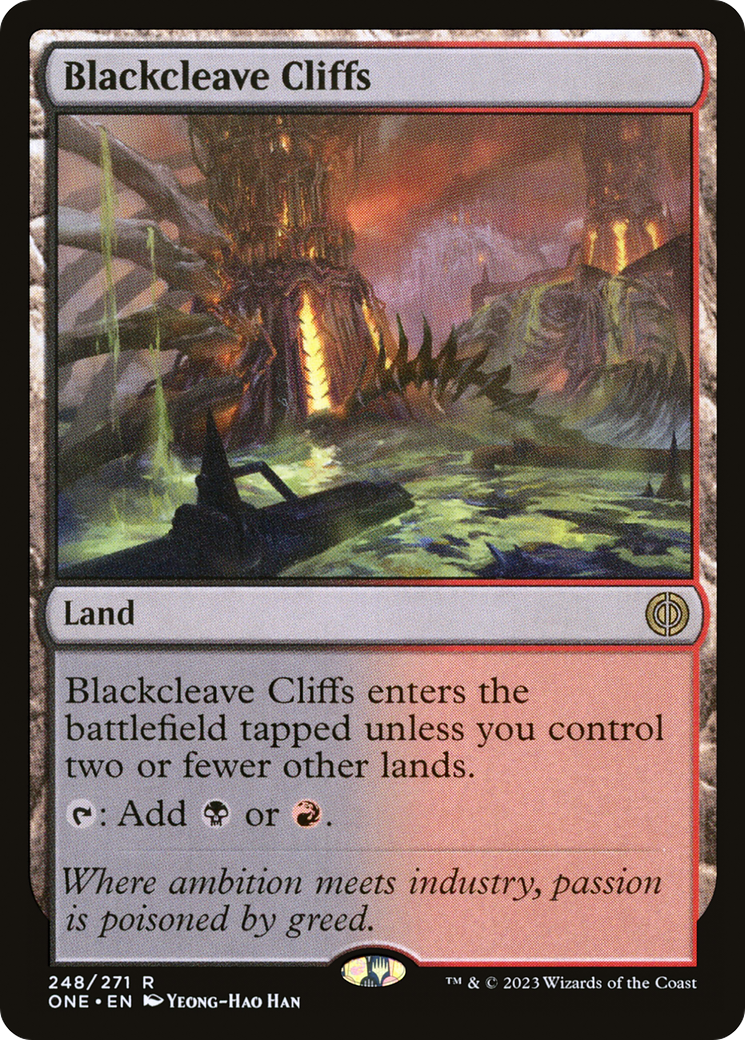 Blackcleave Cliffs [Phyrexia: All Will Be One] | Card Merchant Takapuna