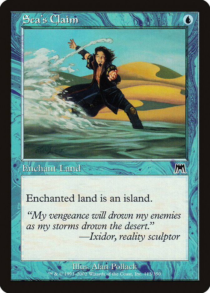 Sea's Claim [Onslaught] | Card Merchant Takapuna