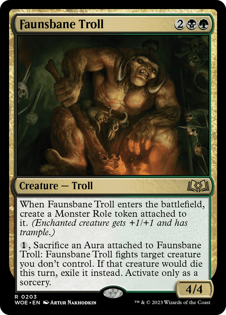Faunsbane Troll [Wilds of Eldraine] | Card Merchant Takapuna