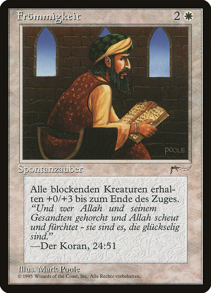 Piety (German) - "Frommigkeit" [Renaissance] | Card Merchant Takapuna