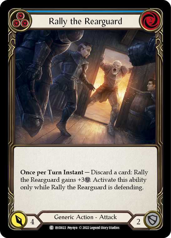 Rally the Rearguard (Blue) [RVD022] (Classic Battles: Rhinar vs Dorinthea) | Card Merchant Takapuna