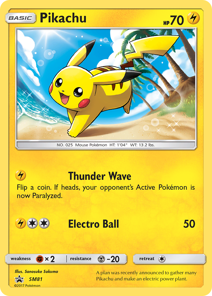 Pikachu (SM81) [Sun & Moon: Black Star Promos] | Card Merchant Takapuna