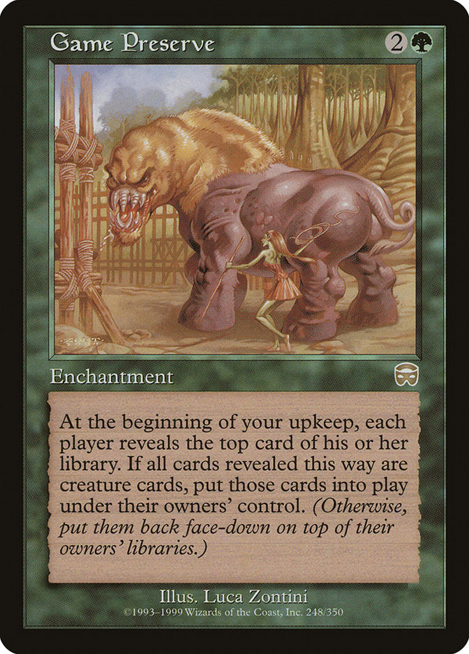 Game Preserve [Mercadian Masques] | Card Merchant Takapuna