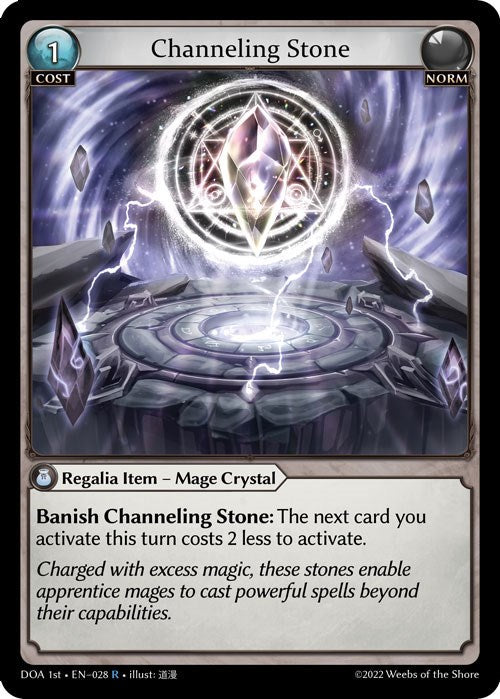 Channeling Stone (028) [Dawn of Ashes: 1st Edition] | Card Merchant Takapuna