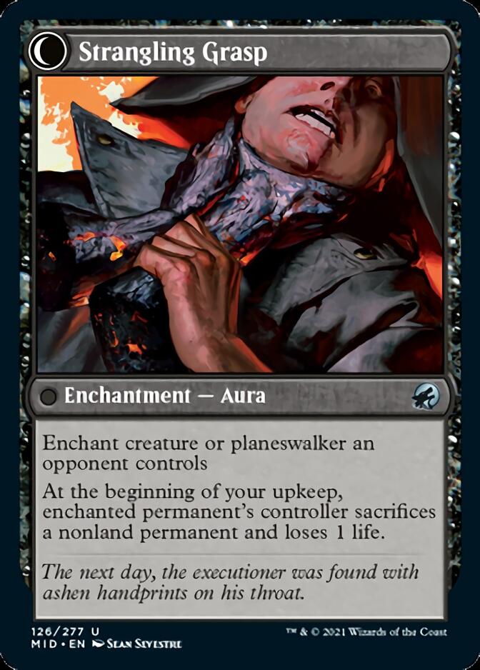 Vengeful Strangler // Strangling Grasp [Innistrad: Midnight Hunt] | Card Merchant Takapuna