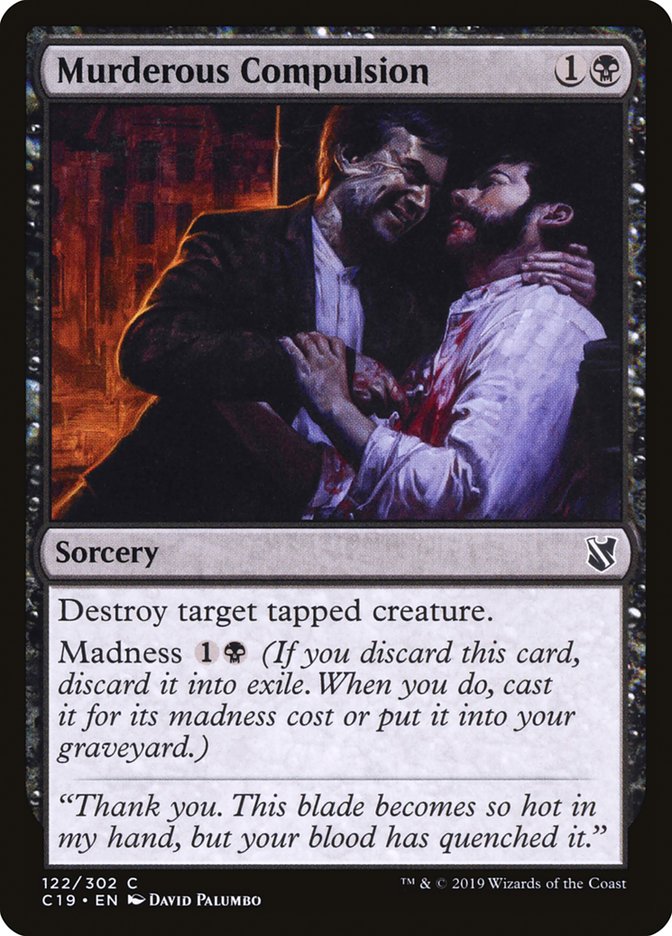 Murderous Compulsion [Commander 2019] | Card Merchant Takapuna