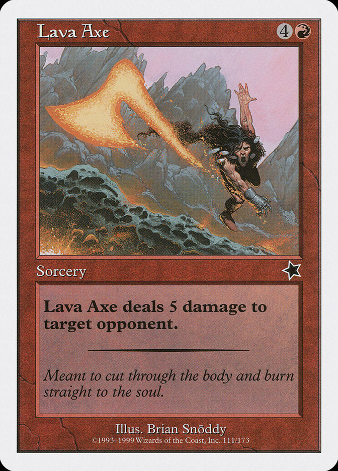 Lava Axe [Starter 1999] | Card Merchant Takapuna