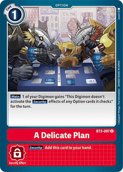 A Delicate Plan [BT3-097] [Release Special Booster Ver.1.5] | Card Merchant Takapuna