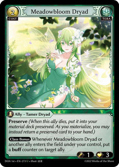 Meadowbloom Dryad (273) [Dawn of Ashes: 1st Edition] | Card Merchant Takapuna