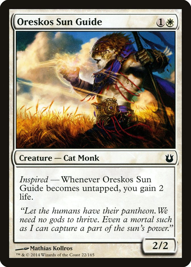 Oreskos Sun Guide [Born of the Gods] | Card Merchant Takapuna