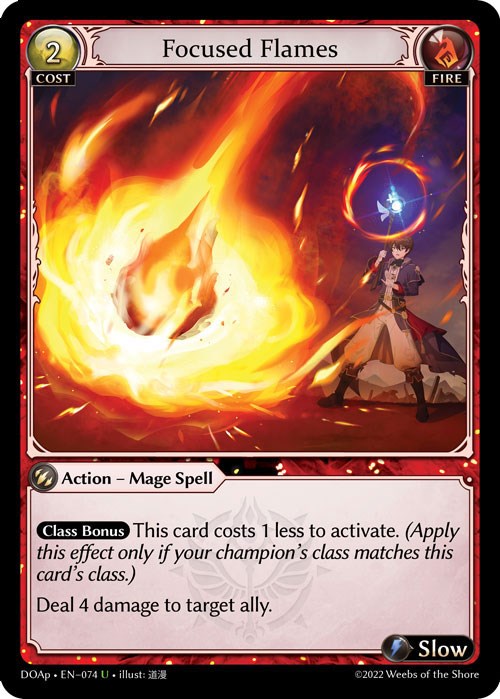 Focused Flames (074) [Dawn of Ashes: Prelude] | Card Merchant Takapuna
