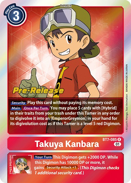 Takuya Kanbara [BT7-085] [Next Adventure Pre-Release Cards] | Card Merchant Takapuna
