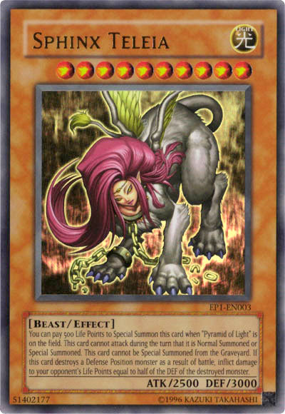 Sphinx Teleia [EP1-EN003] Ultra Rare | Card Merchant Takapuna