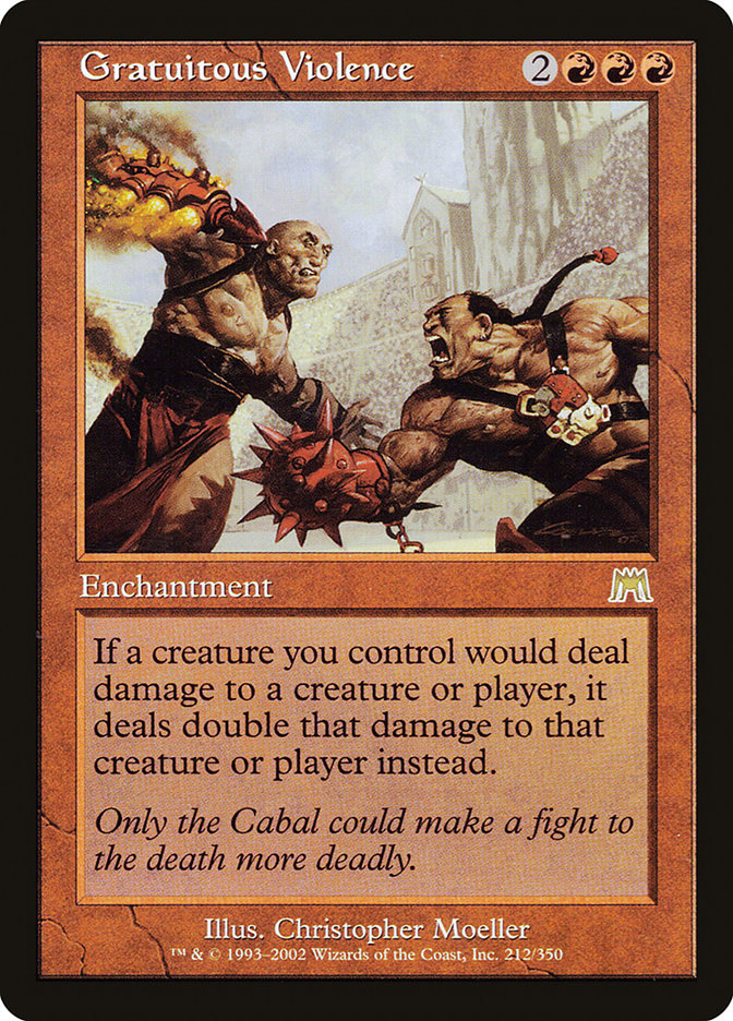 Gratuitous Violence [Onslaught] | Card Merchant Takapuna