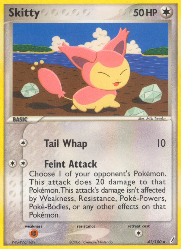 Skitty (41/100) [EX: Crystal Guardians] | Card Merchant Takapuna