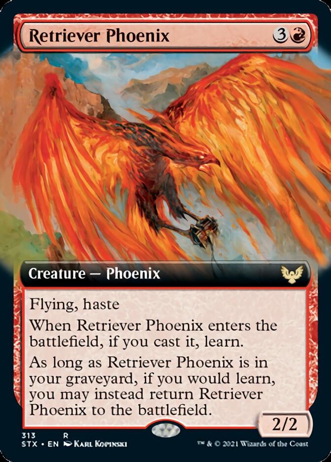Retriever Phoenix (Extended Art) [Strixhaven: School of Mages] | Card Merchant Takapuna