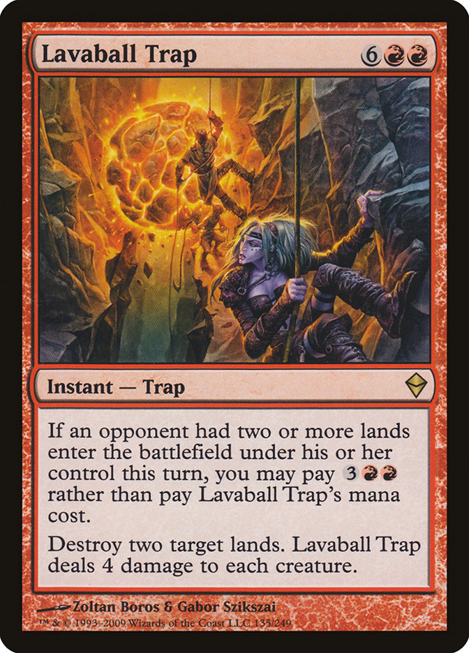 Lavaball Trap [Zendikar] | Card Merchant Takapuna