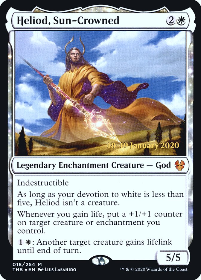 Heliod, Sun-Crowned [Theros Beyond Death Prerelease Promos] | Card Merchant Takapuna