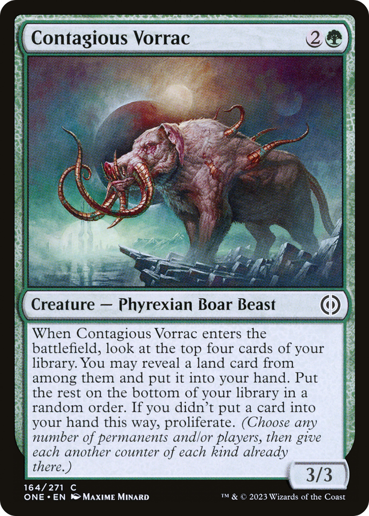 Contagious Vorrac [Phyrexia: All Will Be One] | Card Merchant Takapuna