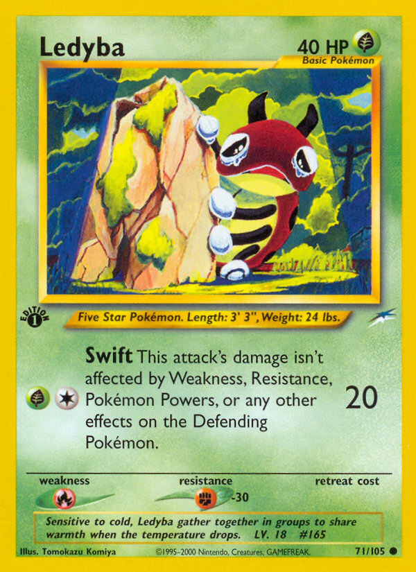Ledyba (71/105) [Neo Destiny 1st Edition] | Card Merchant Takapuna
