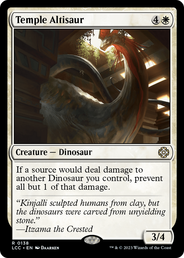 Temple Altisaur [The Lost Caverns of Ixalan Commander] | Card Merchant Takapuna