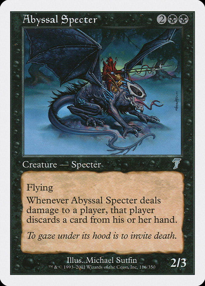 Abyssal Specter [Seventh Edition] | Card Merchant Takapuna