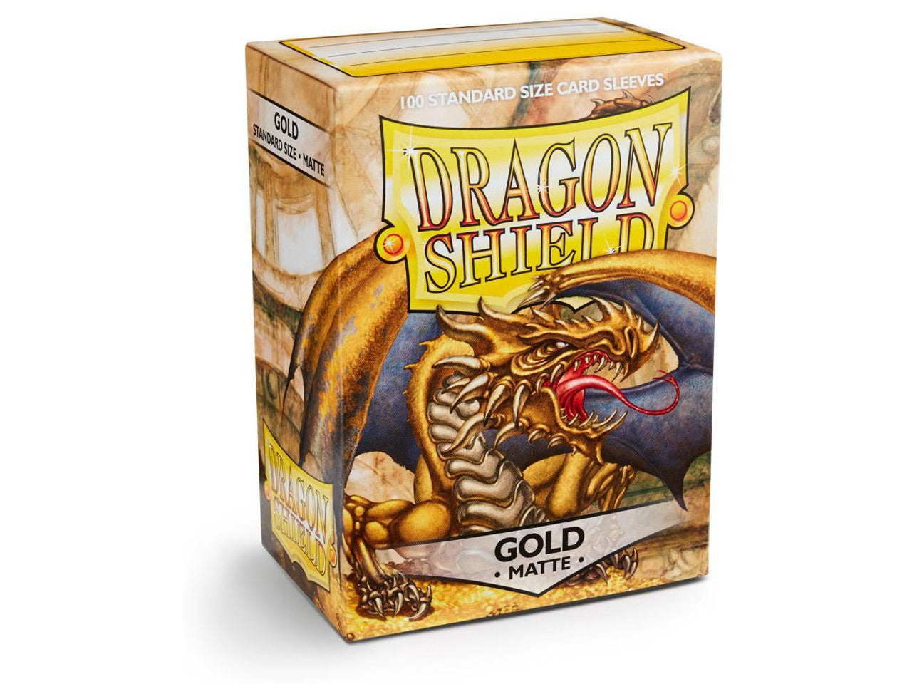 Dragon shield - Gold Matte sleeves | Card Merchant Takapuna