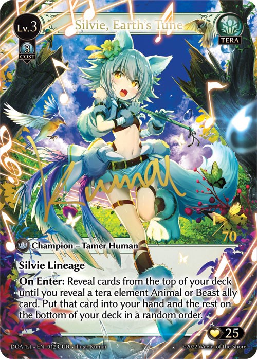 Silvie, Earth's Tune (CUR) (012) [Dawn of Ashes: 1st Edition] | Card Merchant Takapuna