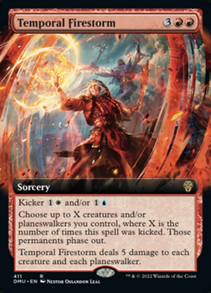 Temporal Firestorm (Extended Art) [Dominaria United] | Card Merchant Takapuna
