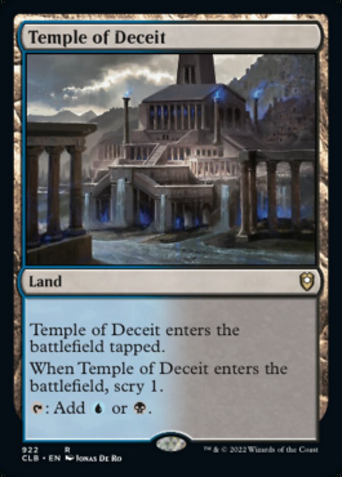 Temple of Deceit [Commander Legends: Battle for Baldur's Gate] | Card Merchant Takapuna