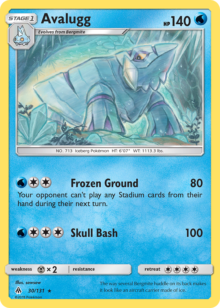 Avalugg (30/131) [Sun & Moon: Forbidden Light] | Card Merchant Takapuna