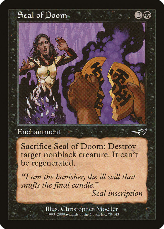 Seal of Doom [Nemesis] | Card Merchant Takapuna