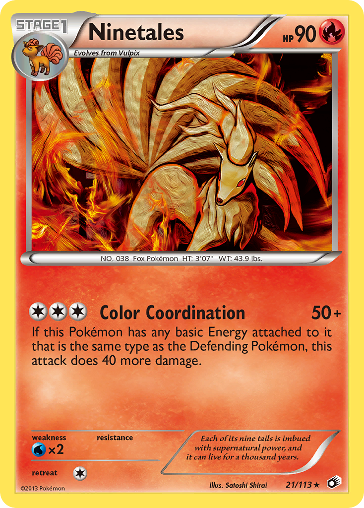 Ninetales (21/113) [Black & White: Legendary Treasures] | Card Merchant Takapuna
