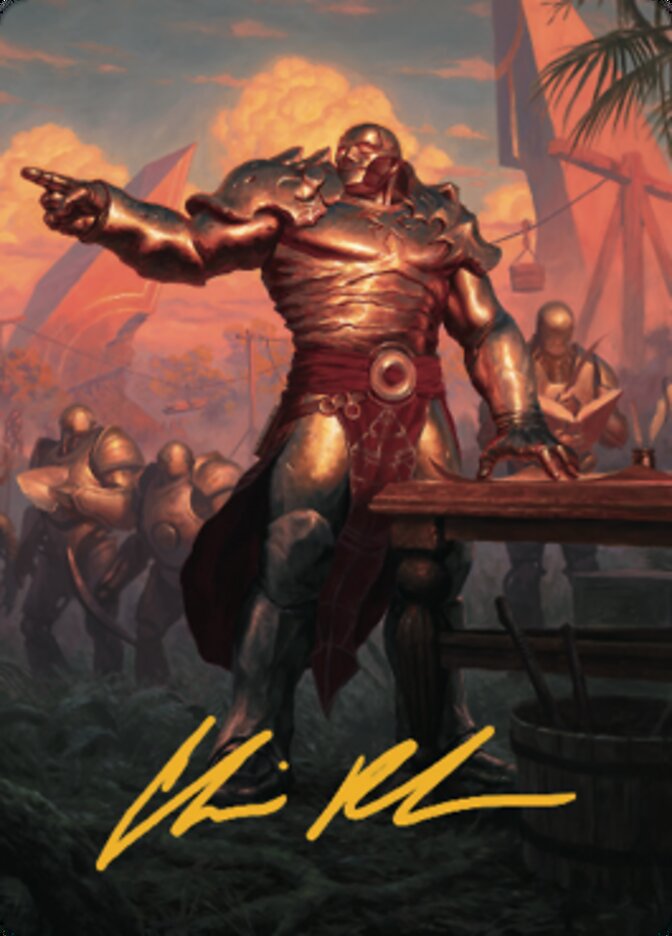 Karn, Living Legacy Art Card 1 (Gold-Stamped Signature) [Dominaria United Art Series] | Card Merchant Takapuna