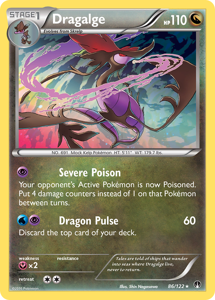 Dragalge (86/122) [XY: BREAKpoint] | Card Merchant Takapuna