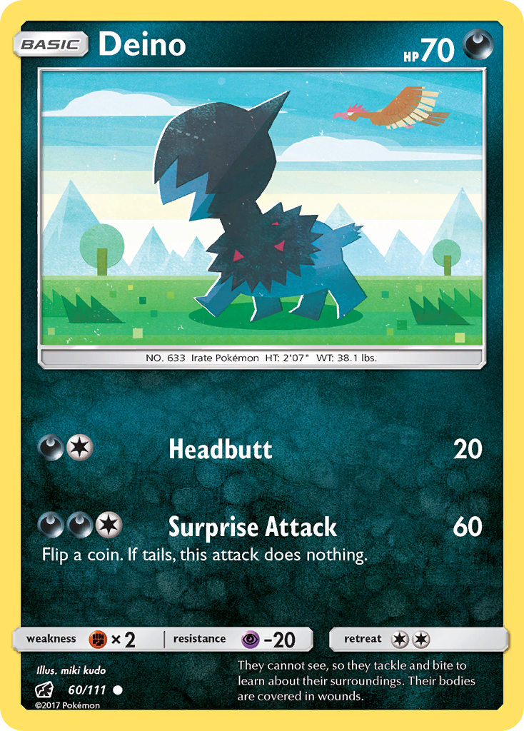 Deino (60/111) [Sun & Moon: Crimson Invasion] | Card Merchant Takapuna