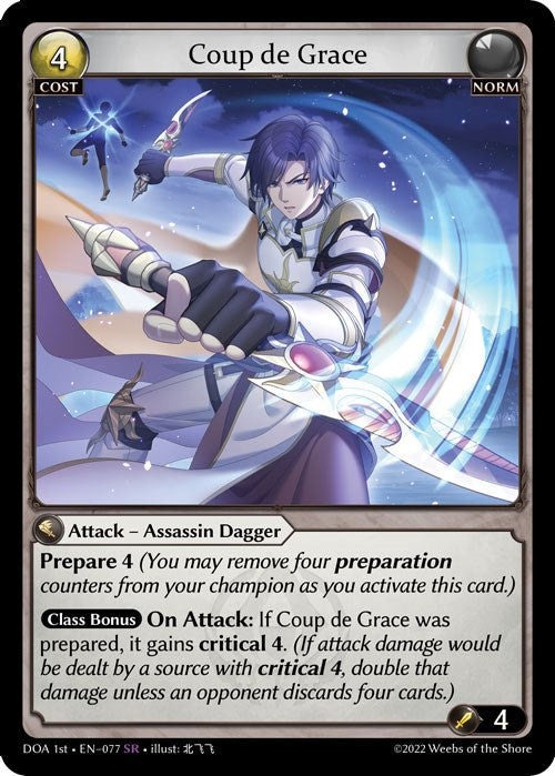 Coup de Grace (077) [Dawn of Ashes: 1st Edition] | Card Merchant Takapuna