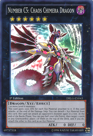 Number C5: Chaos Chimera Dragon [DRLG-EN043] Super Rare | Card Merchant Takapuna