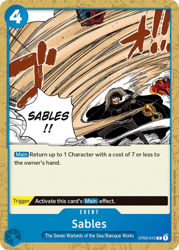 Sables [Starter Deck: The Seven Warlords of The Sea] | Card Merchant Takapuna