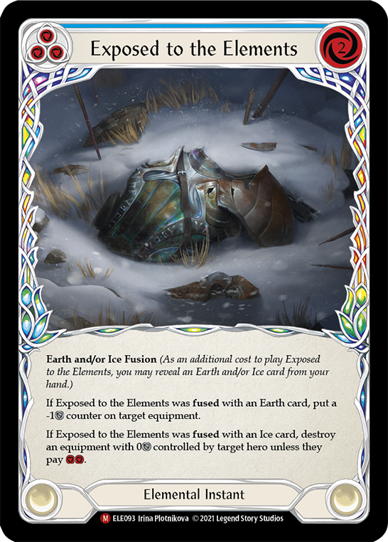 Exposed to the Elements [ELE093] (Tales of Aria)  1st Edition Normal | Card Merchant Takapuna