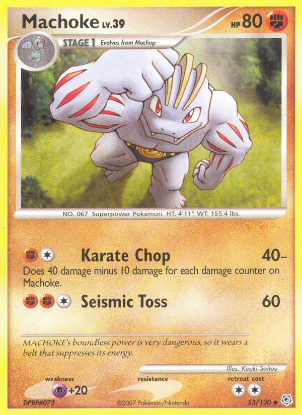 Machoke (53/130) [Diamond & Pearl: Base Set] | Card Merchant Takapuna