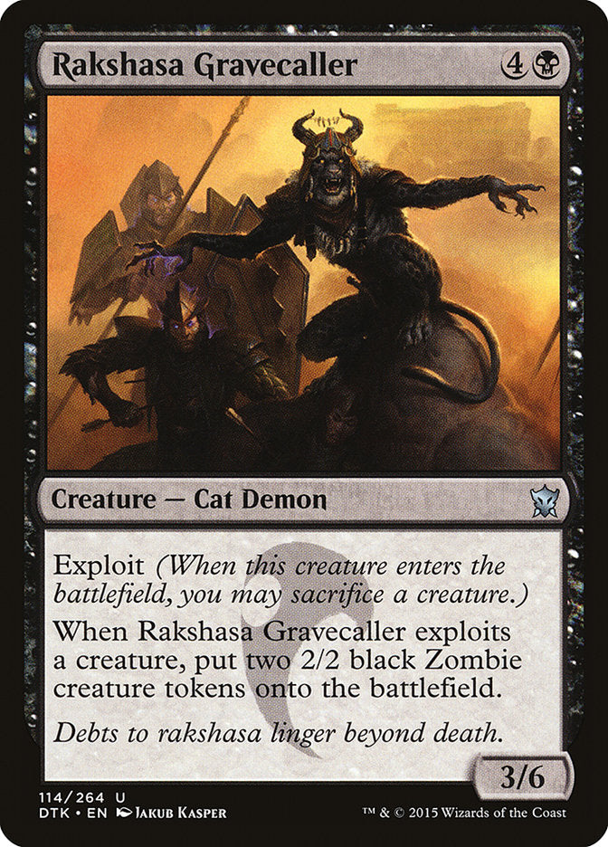 Rakshasa Gravecaller [Dragons of Tarkir] | Card Merchant Takapuna