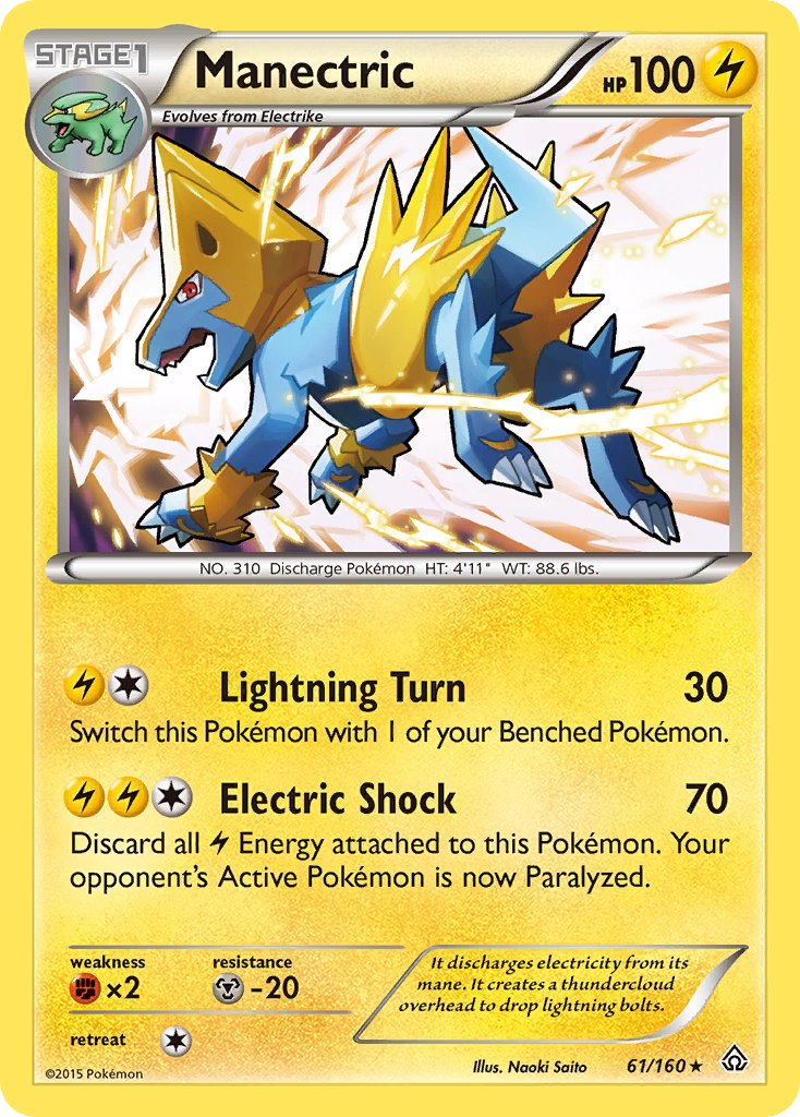Manectric (61/160) (Theme Deck Exclusive) [XY: Primal Clash] | Card Merchant Takapuna