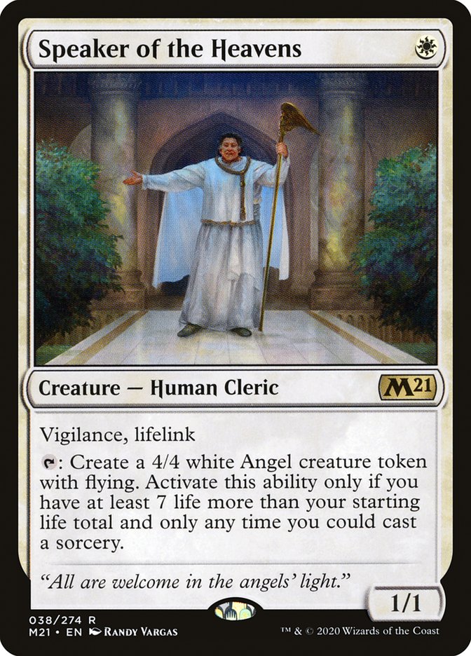 Speaker of the Heavens [Core Set 2021] | Card Merchant Takapuna