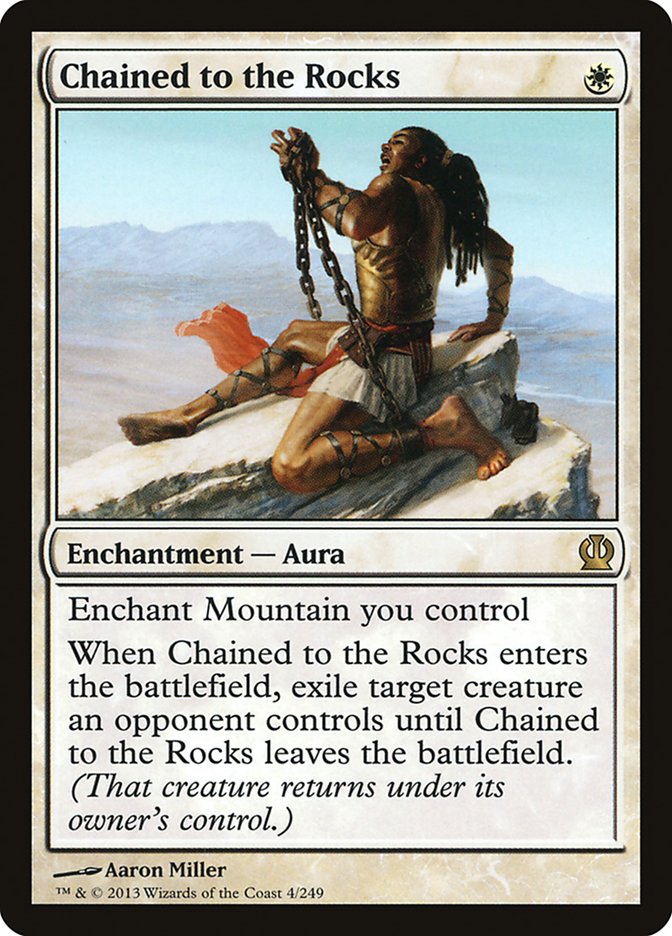 Chained to the Rocks [Theros] | Card Merchant Takapuna