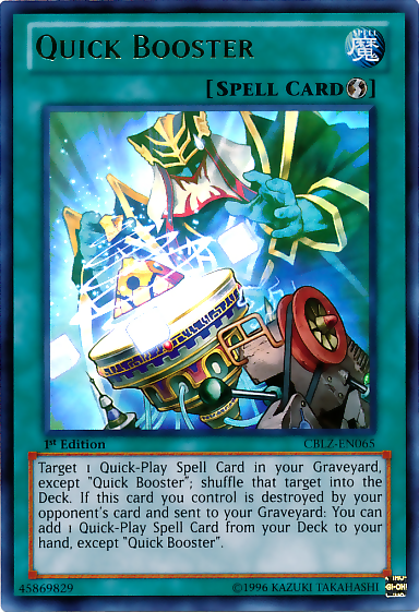 Quick Booster [CBLZ-EN065] Ultra Rare | Card Merchant Takapuna