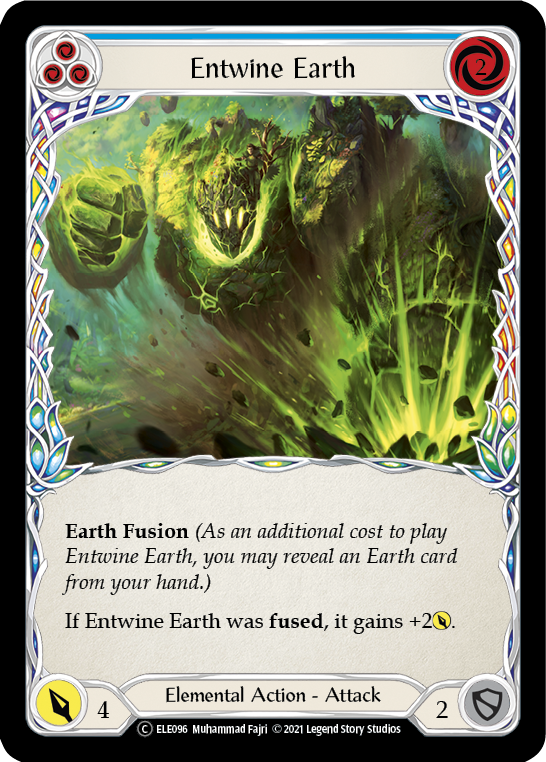 Entwine Earth (Blue) [U-ELE096] (Tales of Aria Unlimited)  Unlimited Rainbow Foil | Card Merchant Takapuna