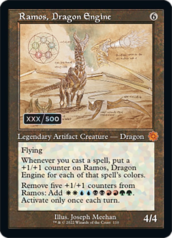 Ramos, Dragon Engine (Retro Schematic) (Serialized) [The Brothers' War Retro Artifacts] | Card Merchant Takapuna