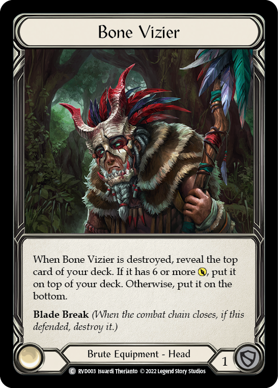 Bone Vizier [RVD003] (Classic Battles: Rhinar vs Dorinthea)  Rainbow Foil | Card Merchant Takapuna