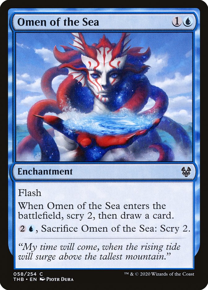 Omen of the Sea [Theros Beyond Death] | Card Merchant Takapuna